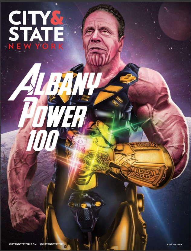 Cuomo as Thanos, City & State's April 29th cover.